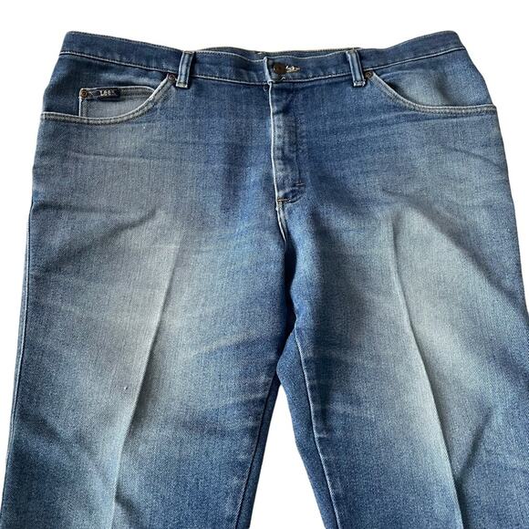 Lee Jeans Vintage 1990s Straight Leg Soft Worn Distressed 42 x 30 EUC - Picture 6 of 12